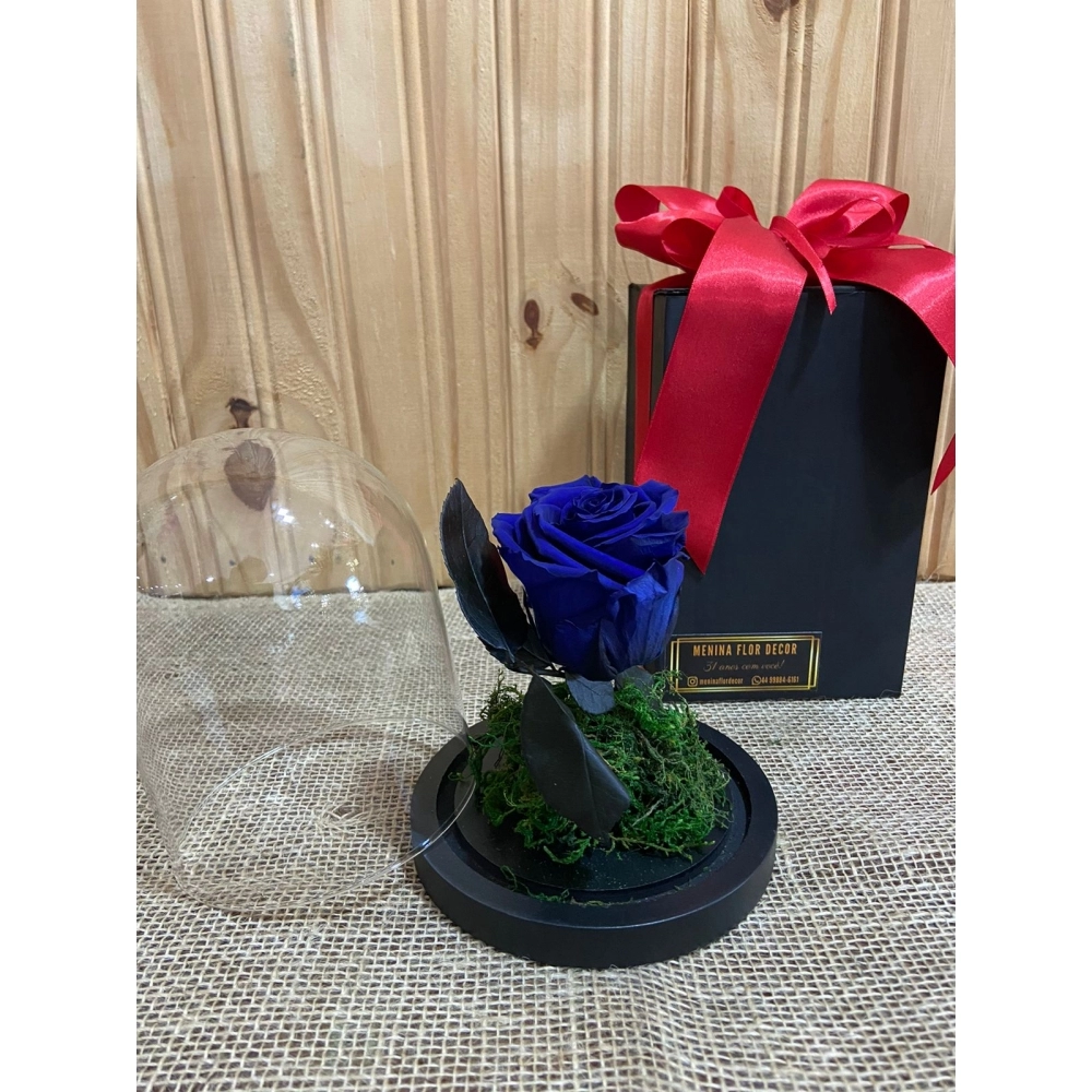 Rosa Preservada Azul